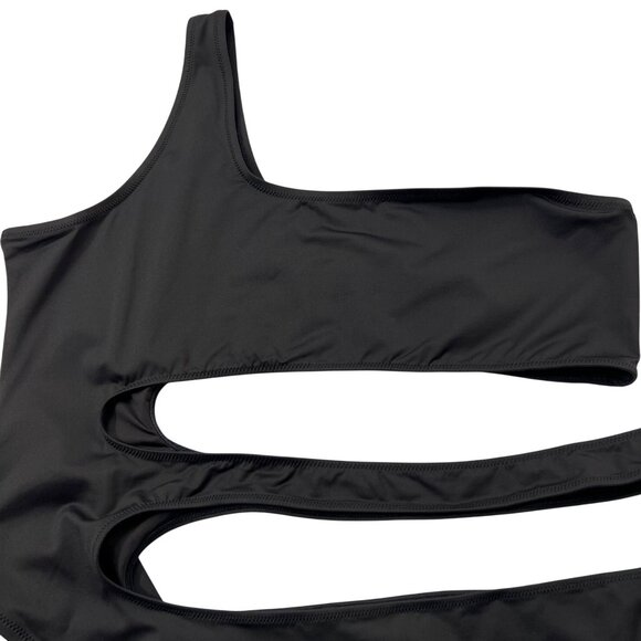 SKIMS Swim One Shoulder Monokini Onyx 4X - Picture 5 of 12